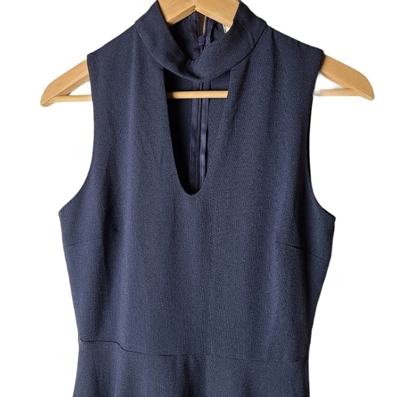 Mystic  dark blue v-neck maxi sleeveless dress - Picture 2 of 9